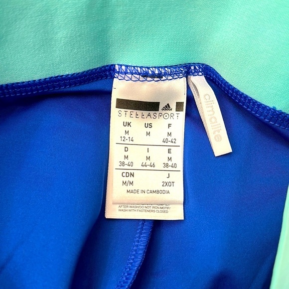 Women’s Adidas by Stella McCartney Polyester & Spandex Capri Full Zip Leggings - Picture 8 of 8